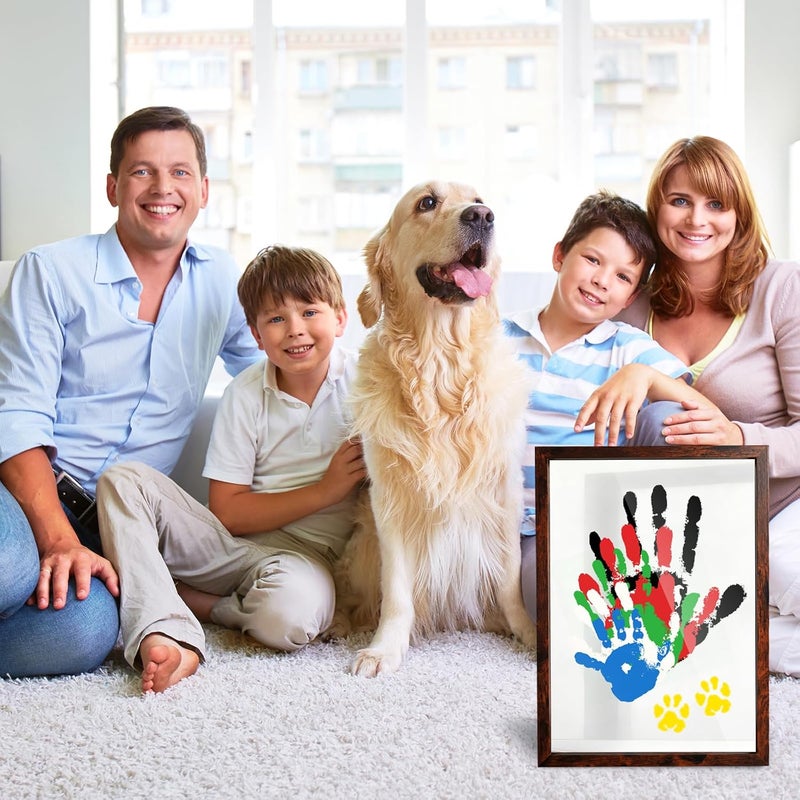 80S Family Handprint Kit, Handprint Art Craft DIY Kit, Baby Hand Print Gift for New Moms, Parents, Grandparents, 6 Safe, Non-Toxic Paints, Ideal for Mother's Day, Father's Day, Anniversary & More - Image 4